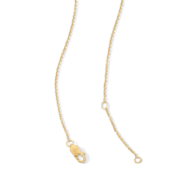 0.37 CT. T.W. Certified Lab-Grown Diamond Pavé Dangle Station Pendant in 18K Gold (F/VS2)