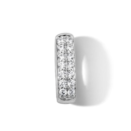 0.10 CT. T.W. Certified Lab-Grown Diamond Circle Necklace Charm in Sterling Silver (F/SI2)