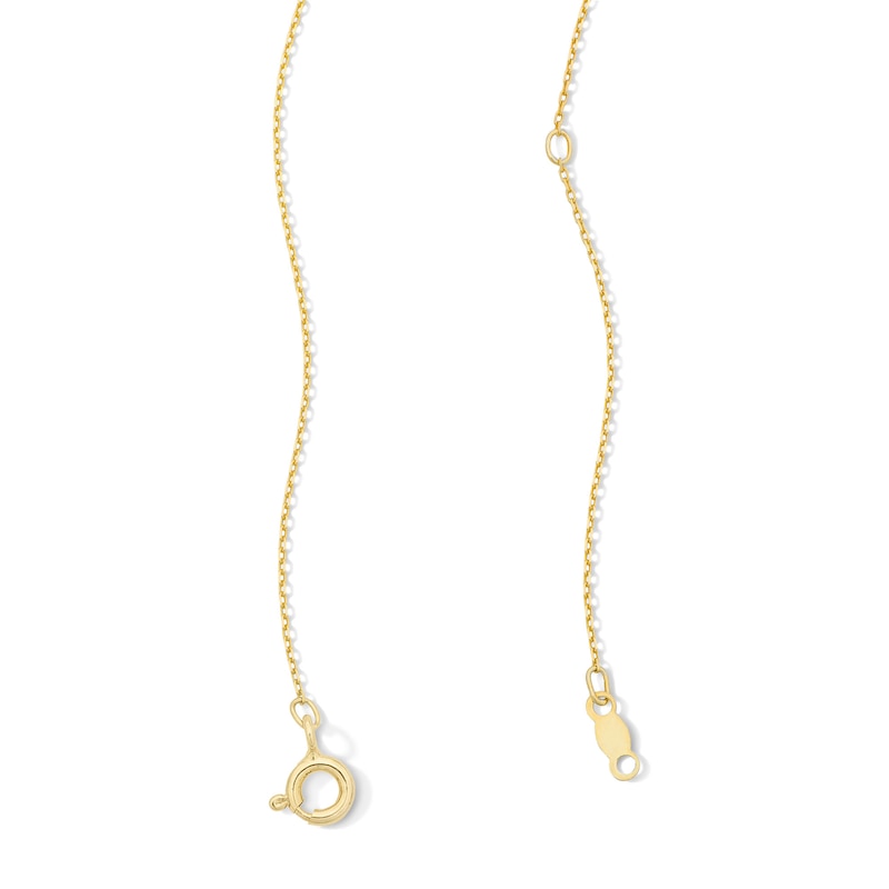 0.07 CT. T.W. Certified Lab-Grown Diamond Openwork Domed Pendant in 18K Gold (F/VS2)