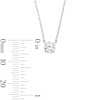Thumbnail Image 3 of 0.45 CT. T.W. Certified Lab-Grown Diamond Solitaire Necklace in Sterling Silver (F/SI2)