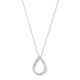 0.95 CT. T.W. Certified Lab-Grown Diamond Teardrop Pendant in 10K White Gold (F/VS2)