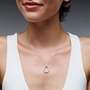Thumbnail Image 2 of 0.95 CT. T.W. Certified Lab-Grown Diamond Teardrop Pendant in 10K White Gold (F/VS2)