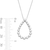 Thumbnail Image 4 of 0.95 CT. T.W. Certified Lab-Grown Diamond Teardrop Pendant in 10K White Gold (F/VS2)