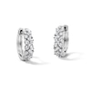 Thumbnail Image 1 of 0.50 CT. T.W. Certified Lab-Grown Diamond Huggie Hoop Earrings in Sterling Silver (F/VS2)