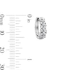 Thumbnail Image 3 of 0.50 CT. T.W. Certified Lab-Grown Diamond Huggie Hoop Earrings in Sterling Silver (F/VS2)