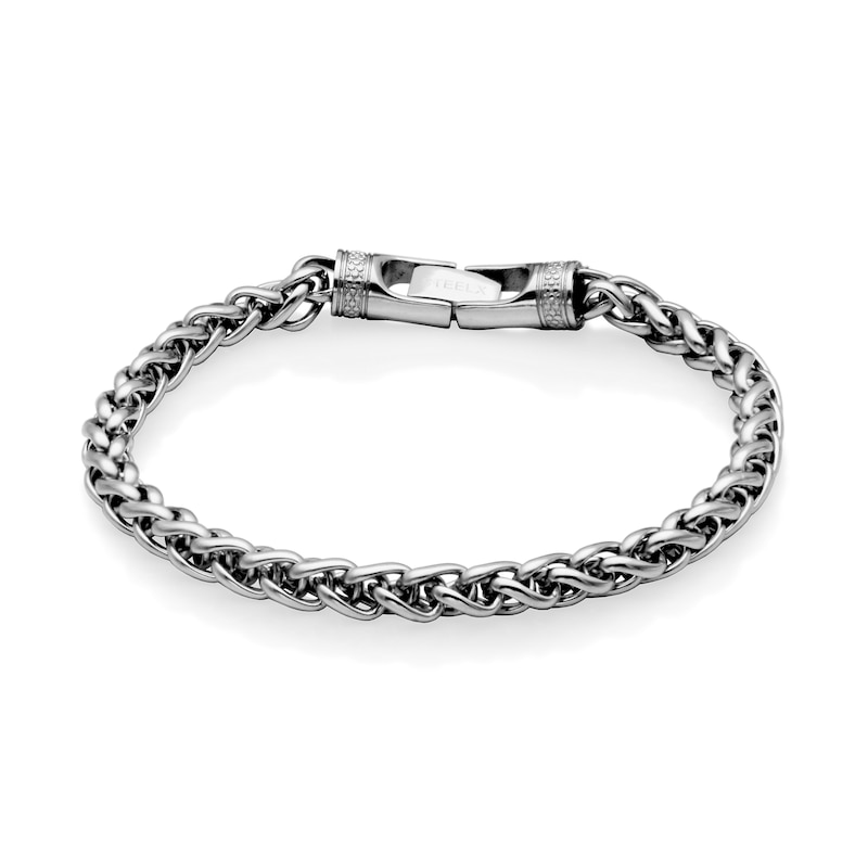 6.0mm Wheat Chain Bracelet in Stainless Steel - 8.5"