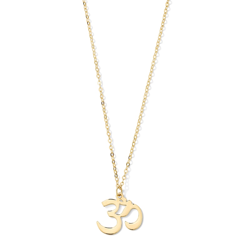 Om Symbol Pendant in 18K Gold
