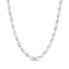 Thumbnail Image 1 of 3.85mm Glitter Rope Chain Necklace in Semi-Solid 10K White Gold - 24"