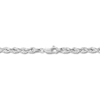 Thumbnail Image 3 of 3.85mm Glitter Rope Chain Necklace in Semi-Solid 10K White Gold - 24"