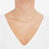 Thumbnail Image 2 of 3.0mm Glitter Rope Chain Necklace in Semi-Solid 10K Gold