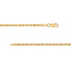 Thumbnail Image 2 of 3.0mm Glitter Rope Chain Necklace in Semi-Solid 10K Gold