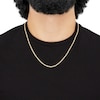 Thumbnail Image 2 of 2.3mm Glitter Rope Chain Necklace in Semi-Solid 10K Gold - 22"