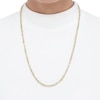 Thumbnail Image 2 of 4.4mm Glitter Rope Chain Necklace in Semi-Solid 10K Gold - 22"