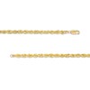 Thumbnail Image 2 of 4.4mm Glitter Rope Chain Necklace in Semi-Solid 10K Gold - 22"