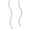 Thumbnail Image 2 of 2.3mm Glitter Rope Chain Necklace in Semi-Solid 10K White Gold