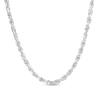 Thumbnail Image 1 of 5.5mm Glitter Rope Chain Necklace in Semi-Solid 10K White Gold - 26"