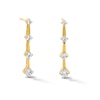 Thumbnail Image 1 of 1.00 CT. T.W. Milestones Certified Lab-Grown Diamond Graduated Drop Earrings in 10K Gold (F/SI2)