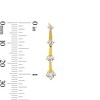 Thumbnail Image 2 of 1.00 CT. T.W. Milestones Certified Lab-Grown Diamond Graduated Drop Earrings in 10K Gold (F/SI2)