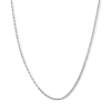 Thumbnail Image 1 of 2.3mm Glitter Rope Chain Necklace in Semi-Solid 10K White Gold - 20"