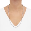Thumbnail Image 2 of 4.4mm Glitter Rope Chain Necklace in Semi-Solid 10K White Gold - 22"