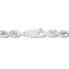 Thumbnail Image 3 of 4.4mm Glitter Rope Chain Necklace in Semi-Solid 10K White Gold - 22"