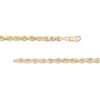 Thumbnail Image 2 of 5.5mm Glitter Rope Chain Necklace in Semi-Solid 10K Gold - 26"