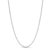 Thumbnail Image 1 of 1.6mm Glitter Rope Chain Necklace in Solid 10K White Gold - 16"