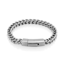 6.0mm Franco Chain Bracelet in Stainless Steel - 9.0"