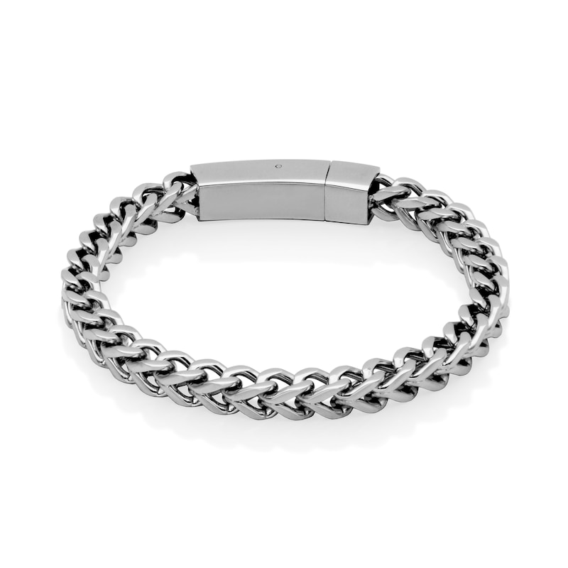 6.0mm Franco Chain Bracelet in Stainless Steel - 9.0"