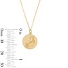 Thumbnail Image 2 of Rearing Horse Medallion Pendant in Solid 14K Gold