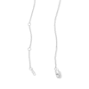 Thumbnail Image 3 of 0.25 CT. T.W. Certified Lab-Grown Diamond “Love” Necklace in Sterling Silver (F/VS2)