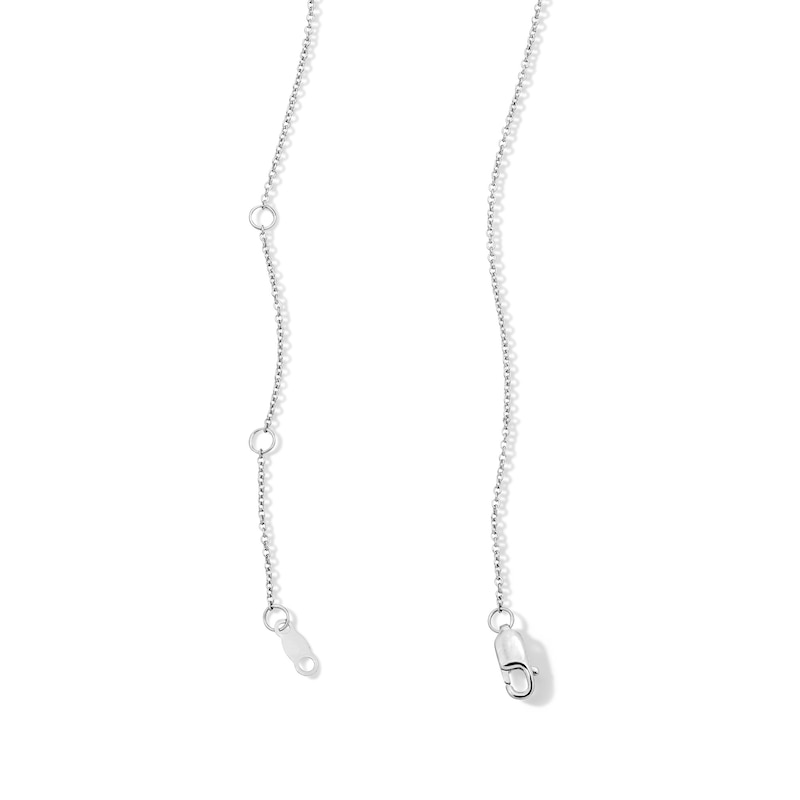0.25 CT. T.W. Certified Lab-Grown Diamond "Love" Necklace in Sterling Silver (F/VS2)