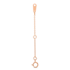 Thumbnail Image 1 of Adjustable Cable Chain Necklace Extender in Solid 14K Rose Gold - 2"