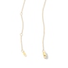 Thumbnail Image 3 of 0.25 CT. T.W. Certified Lab-Grown Diamond “Love” Necklace in Sterling Silver with 10K Gold Plate (F/VS2)