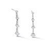 Thumbnail Image 1 of 0.50 CT. T.W. Milestones Certified Lab-Grown Diamond Graduated Drop Earrings in Sterling Silver (F/SI2)