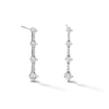 Thumbnail Image 1 of 1.00 CT. T.W. Milestones Certified Lab-Grown Diamond Graduated Drop Earrings in 10K White Gold (F/SI2)