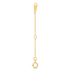 Thumbnail Image 1 of Adjustable Cable Chain Necklace Extender in Solid 14K Gold - 2"