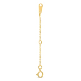 Adjustable Cable Chain Necklace Extender in Solid 14K Gold - 2"
