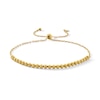 Thumbnail Image 1 of Diamond-Cut Bead Bolo Bracelet in 10K Gold