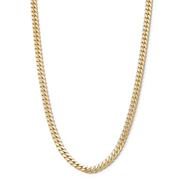 4.95mm Miami Cuban Curb Chain Necklace in Solid 10K Gold -20"
