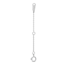 Adjustable Cable Chain Necklace Extender in Solid Sterling Silver - 2.25"
