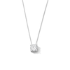 Thumbnail Image 1 of 0.50 CT. T.W. Certified Lab-Grown Diamond Solitaire Necklace in Sterling Silver (F/SI2)