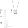 Thumbnail Image 3 of 0.50 CT. T.W. Certified Lab-Grown Diamond Solitaire Necklace in Sterling Silver (F/SI2)