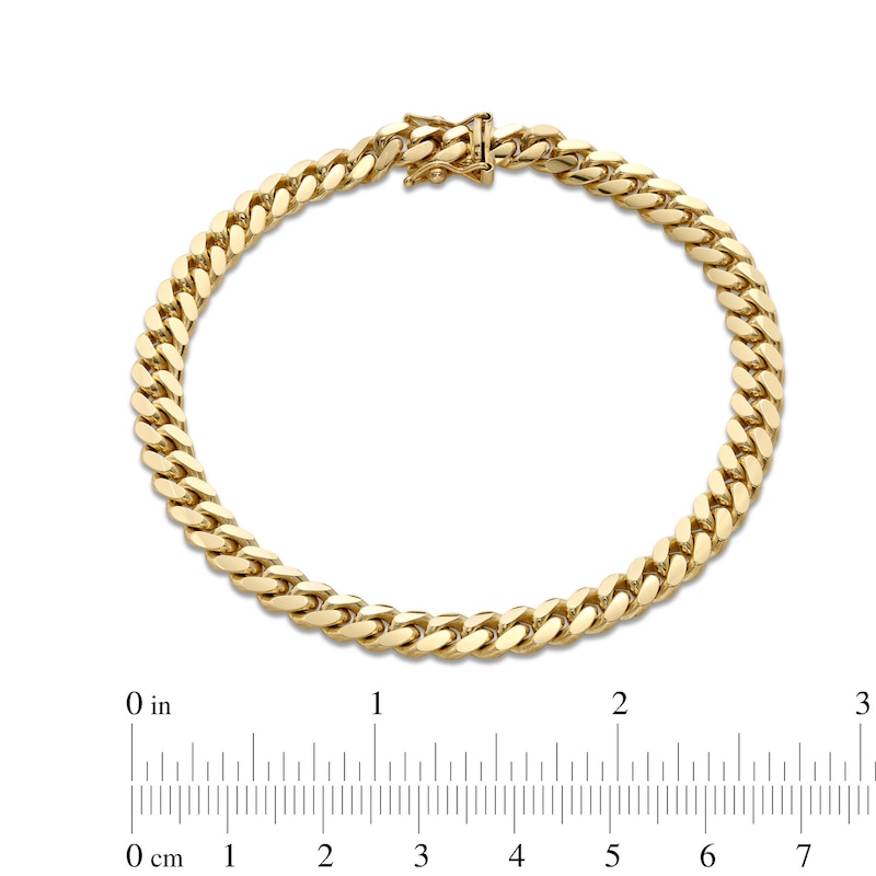 Main Image 4 of 5.94mm Miami Cuban Curb Chain Bracelet in Solid 10K Gold - 8.5"
