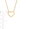Thumbnail Image 3 of Open Heart Necklace in 10K Gold