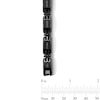 Thumbnail Image 3 of 0.20 CT. T.W. Black Diamond Link Bracelet in Stainless Steel with Black Ion-Plate - 8.5”