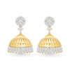 Thumbnail Image 1 of 0.58 CT. T.W. Certified Lab-Grown Diamond Bell Drop Earrings in 18K Gold (F/VS2)