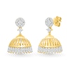Thumbnail Image 2 of 0.58 CT. T.W. Certified Lab-Grown Diamond Bell Drop Earrings in 18K Gold (F/VS2)