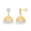 Thumbnail Image 3 of 0.58 CT. T.W. Certified Lab-Grown Diamond Bell Drop Earrings in 18K Gold (F/VS2)