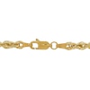 Thumbnail Image 4 of 4.0mm Textured and Polished Rope Chain Necklace in Semi-Solid 14K Gold - 20”